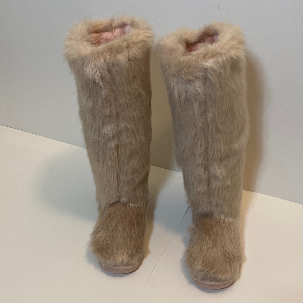 Cozy Faux Fur Winter Boots - Brown